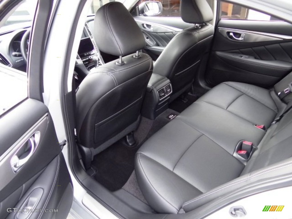 Graphite Interior 2015 Infiniti Q50 Hybrid Premium Photo #110203150