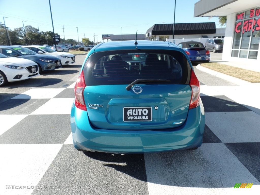 2014 Versa Note S Plus - Metallic Peacock / Charcoal photo #4