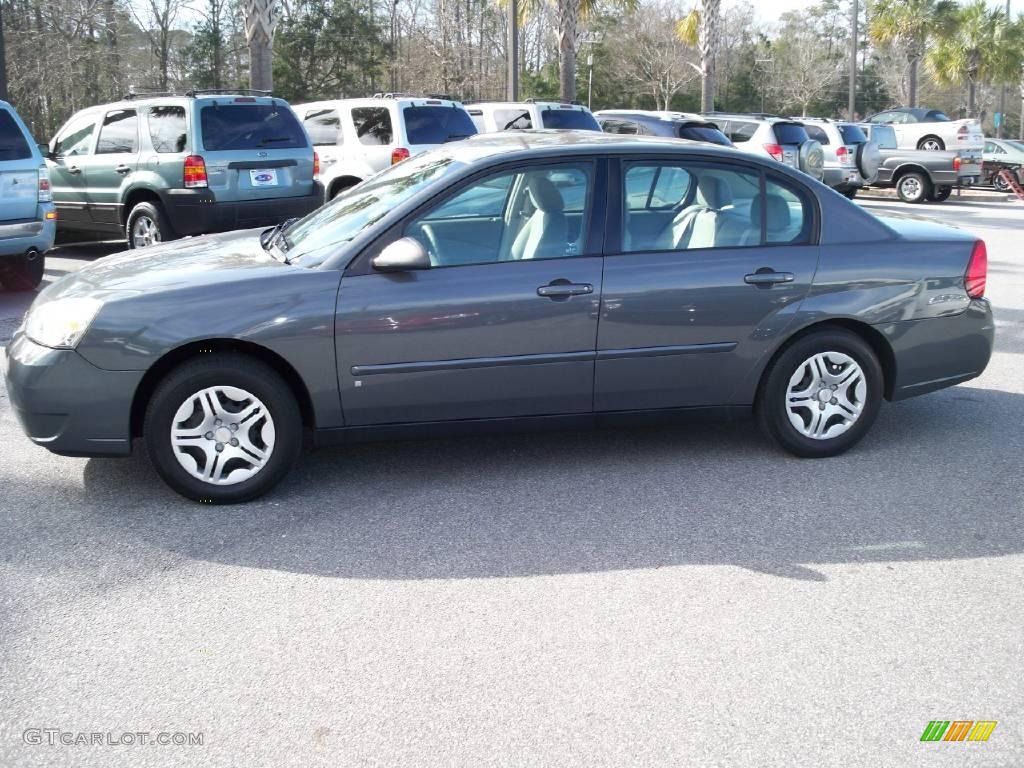 2007 Malibu LS Sedan - Dark Gray Metallic / Titanium Gray photo #2