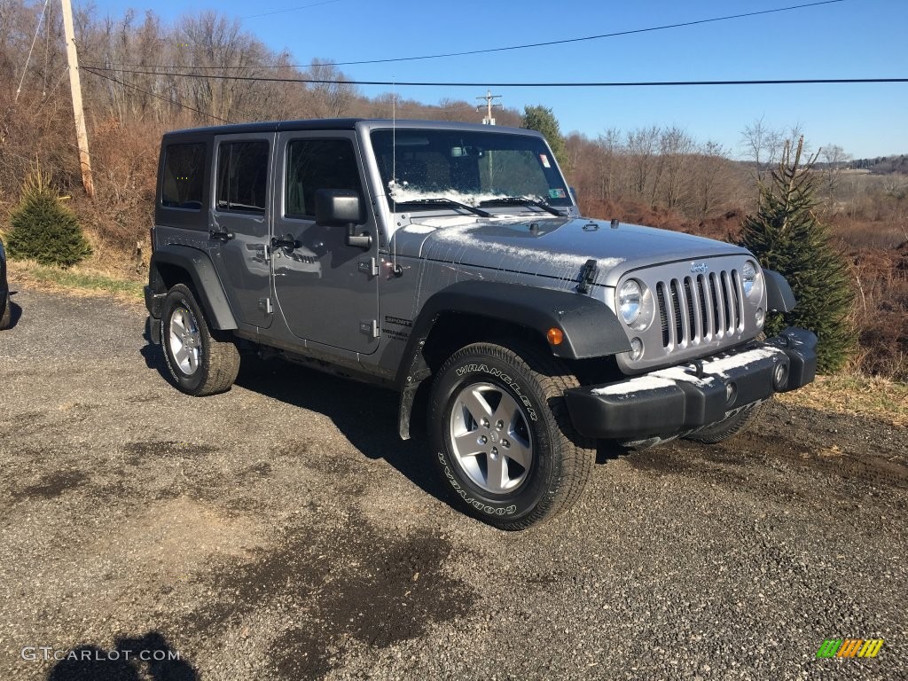 2016 Wrangler Unlimited Sport 4x4 - Billet Silver Metallic / Black photo #2