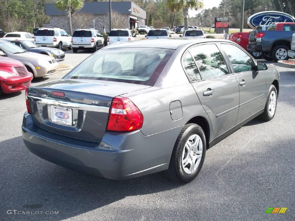 2007 Malibu LS Sedan - Dark Gray Metallic / Titanium Gray photo #3