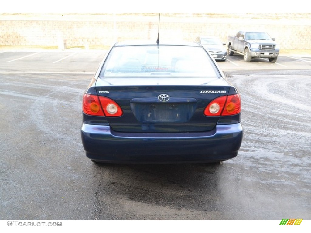 2004 Corolla LE - Indigo Ink Blue Pearl / Light Gray photo #3