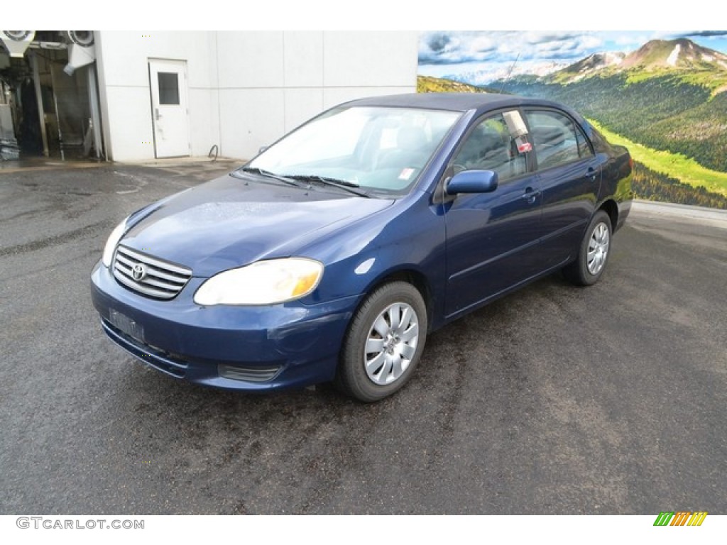 Indigo Ink Blue Pearl 2004 Toyota Corolla LE Exterior Photo #110206520
