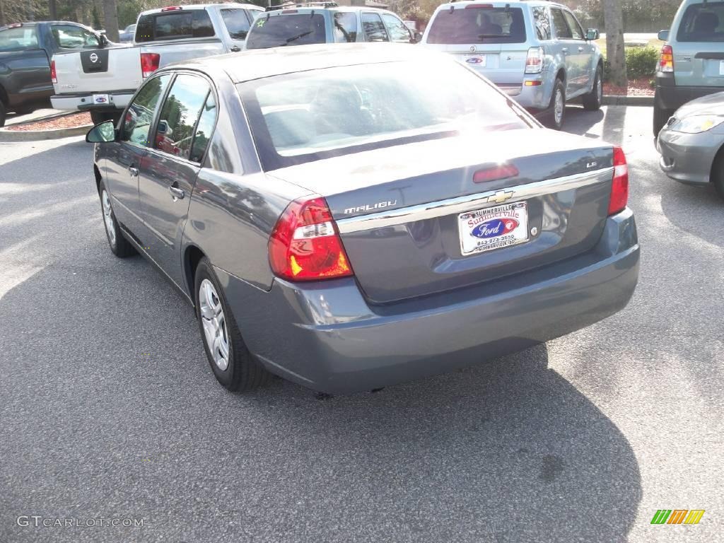 2007 Malibu LS Sedan - Dark Gray Metallic / Titanium Gray photo #17