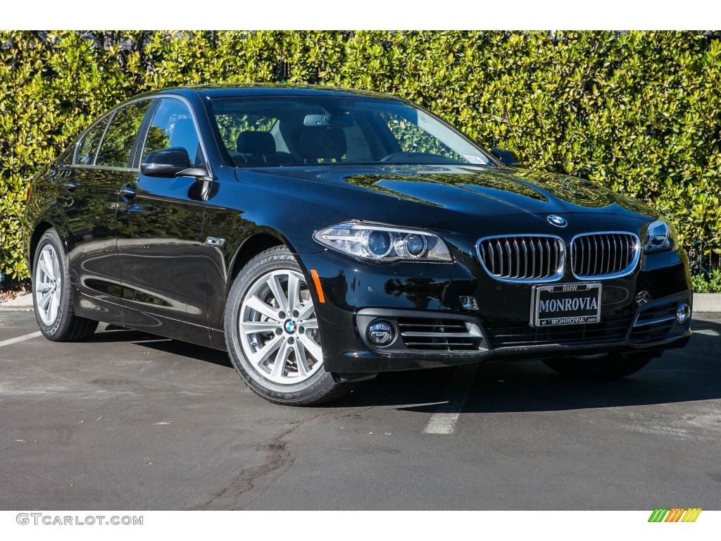 Jet Black 2016 BMW 5 Series 528i Sedan Exterior Photo #110206924