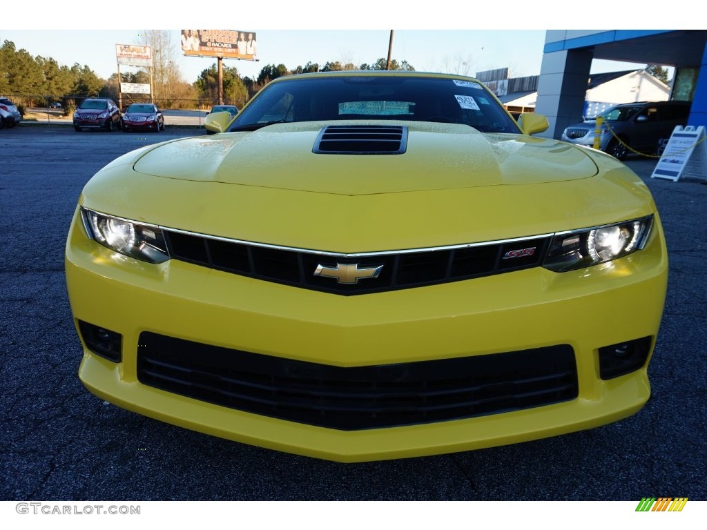2015 Camaro SS/RS Convertible - Bright Yellow / Black photo #2