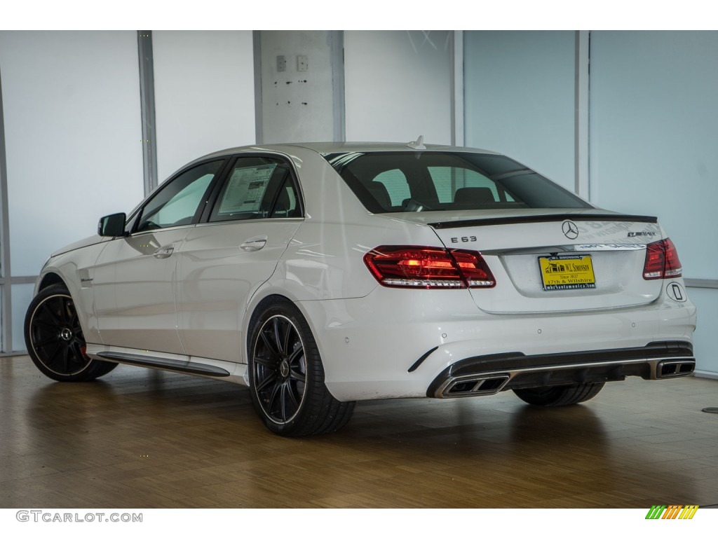 2016 E 63 AMG 4Matic S Sedan - Polar White / Black photo #3