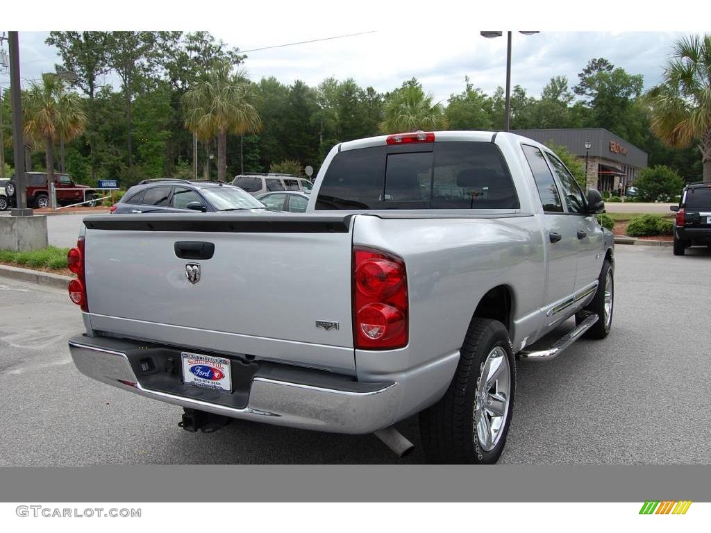 2008 Ram 1500 Laramie Quad Cab - Bright Silver Metallic / Medium Slate Gray photo #13