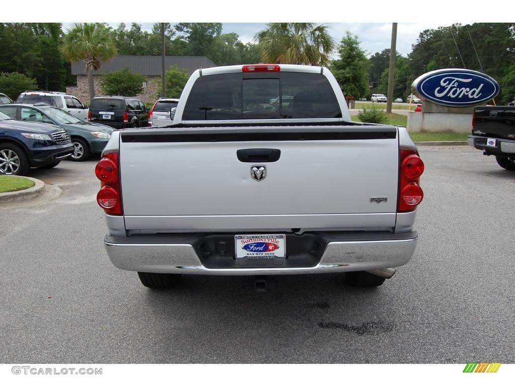 2008 Ram 1500 Laramie Quad Cab - Bright Silver Metallic / Medium Slate Gray photo #15