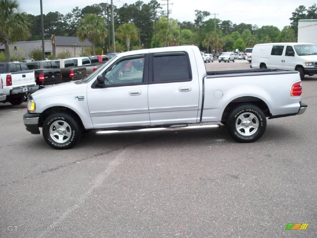 2003 F150 XLT SuperCrew - Silver Metallic / Medium Graphite Grey photo #2