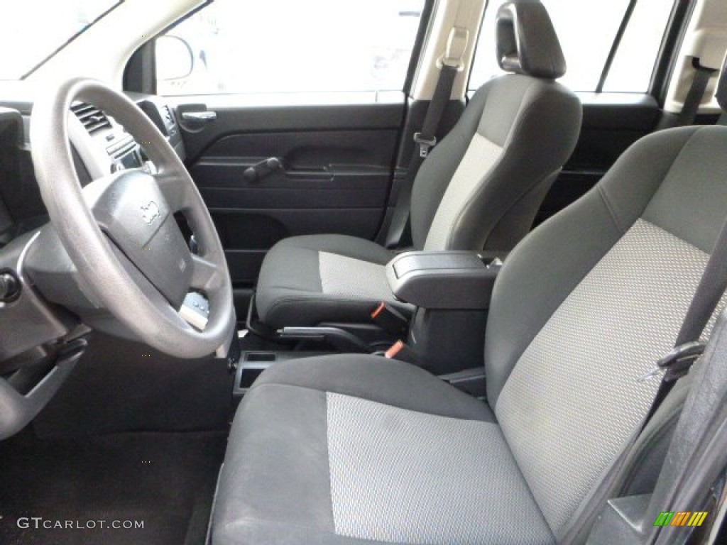 2008 Compass Sport - Brilliant Black Crystal Pearl / Dark Slate Gray photo #14