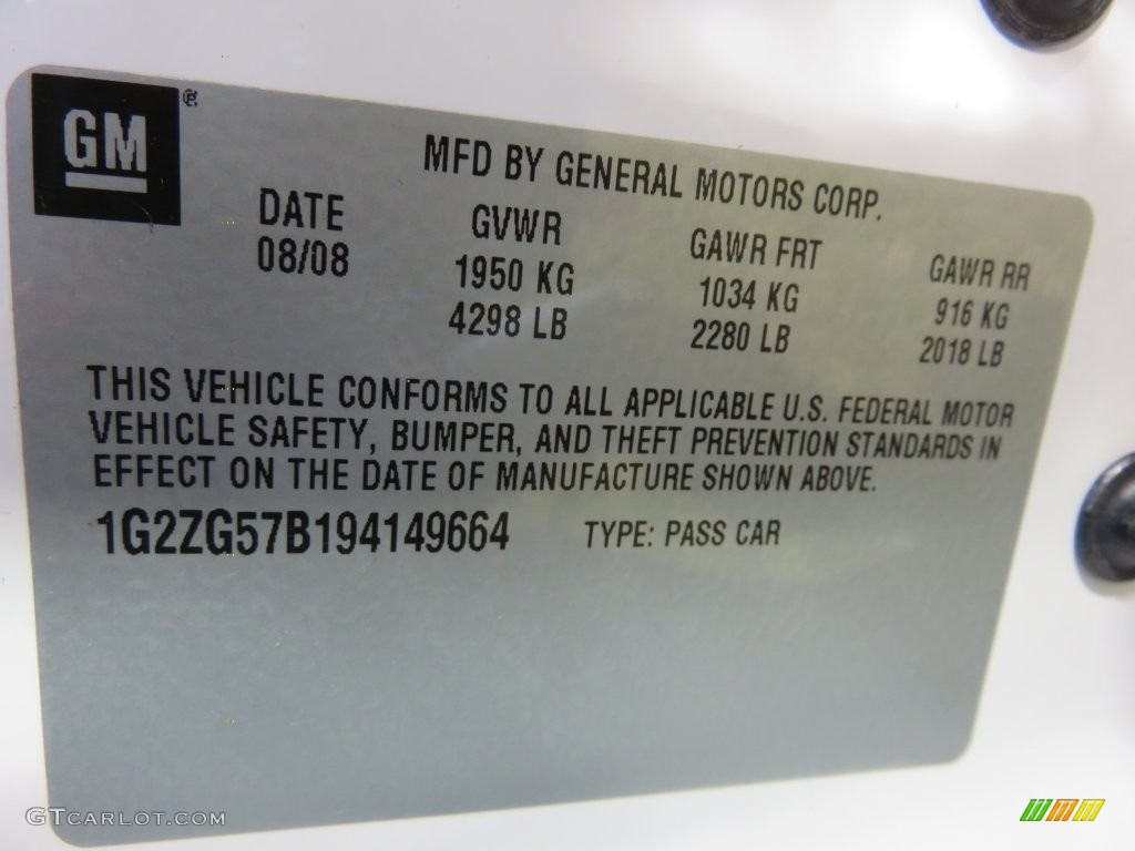 2009 G6 Sedan - Summit White / Light Taupe photo #27