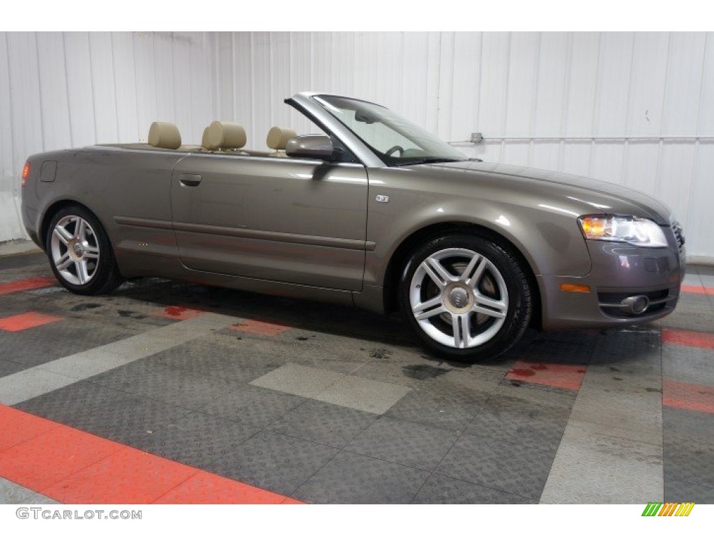 2008 A4 2.0T quattro Cabriolet - Alpaka Beige Metallic / Beige photo #6