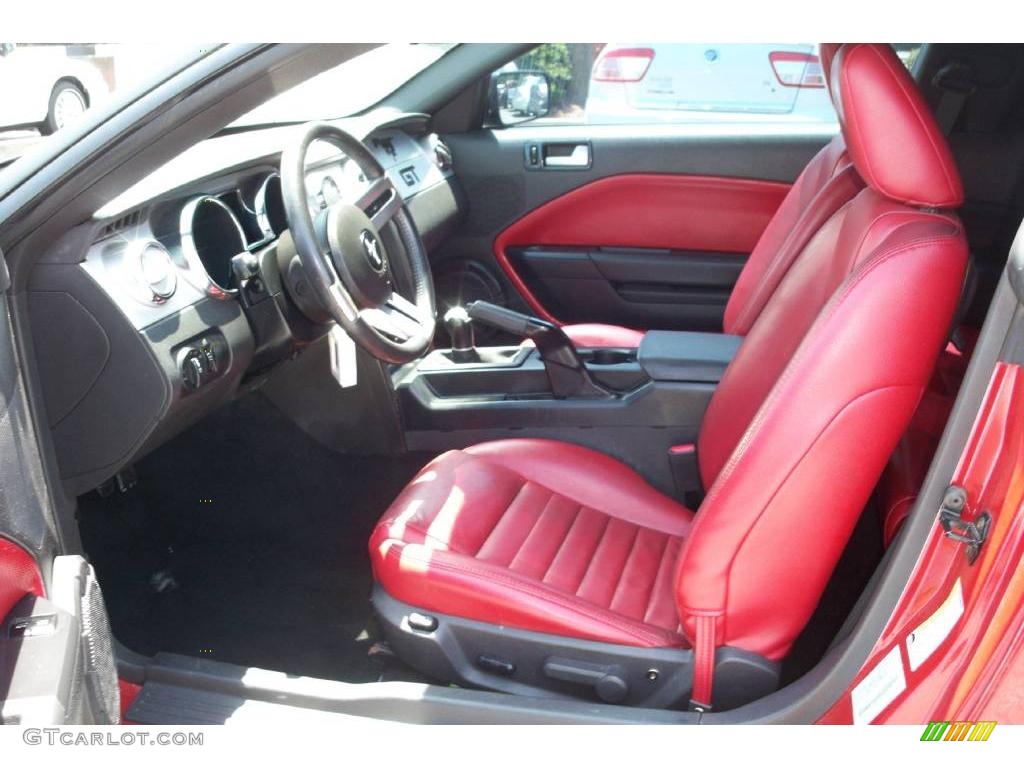 2005 Mustang GT Premium Coupe - Redfire Metallic / Red Leather photo #4