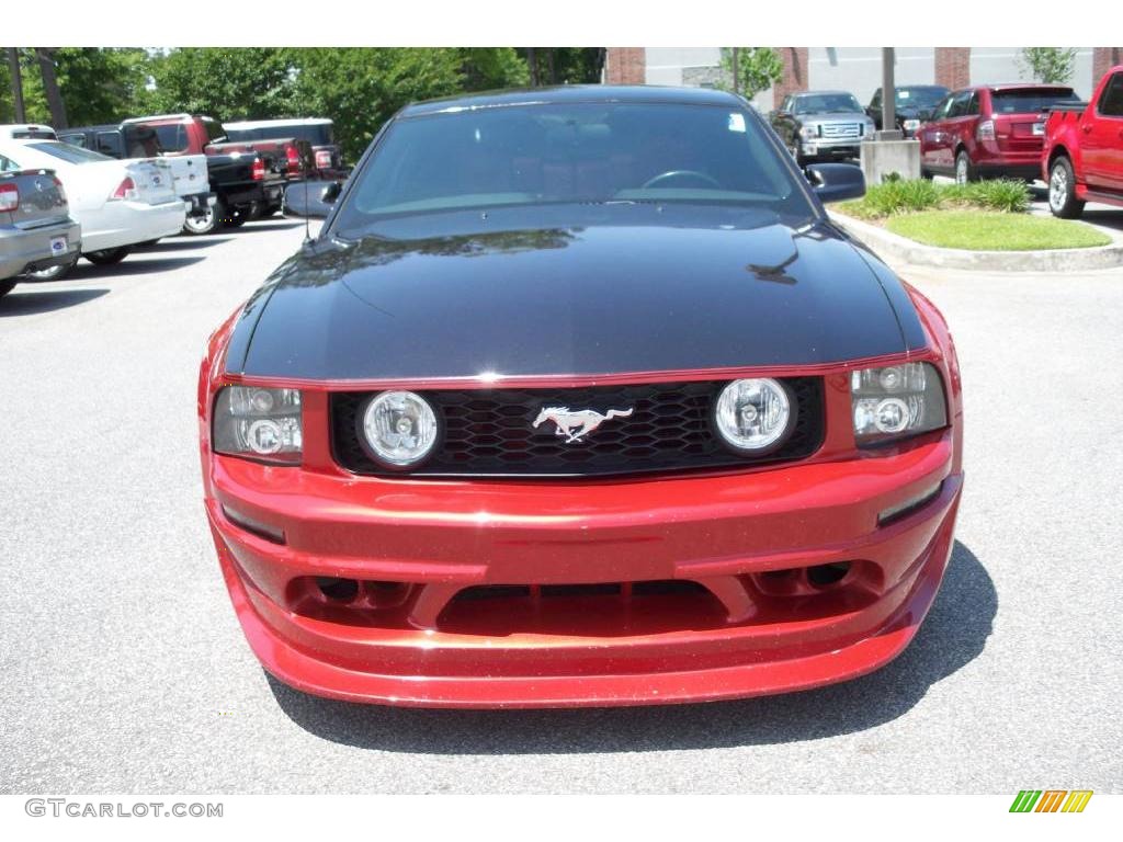 2005 Mustang GT Premium Coupe - Redfire Metallic / Red Leather photo #9