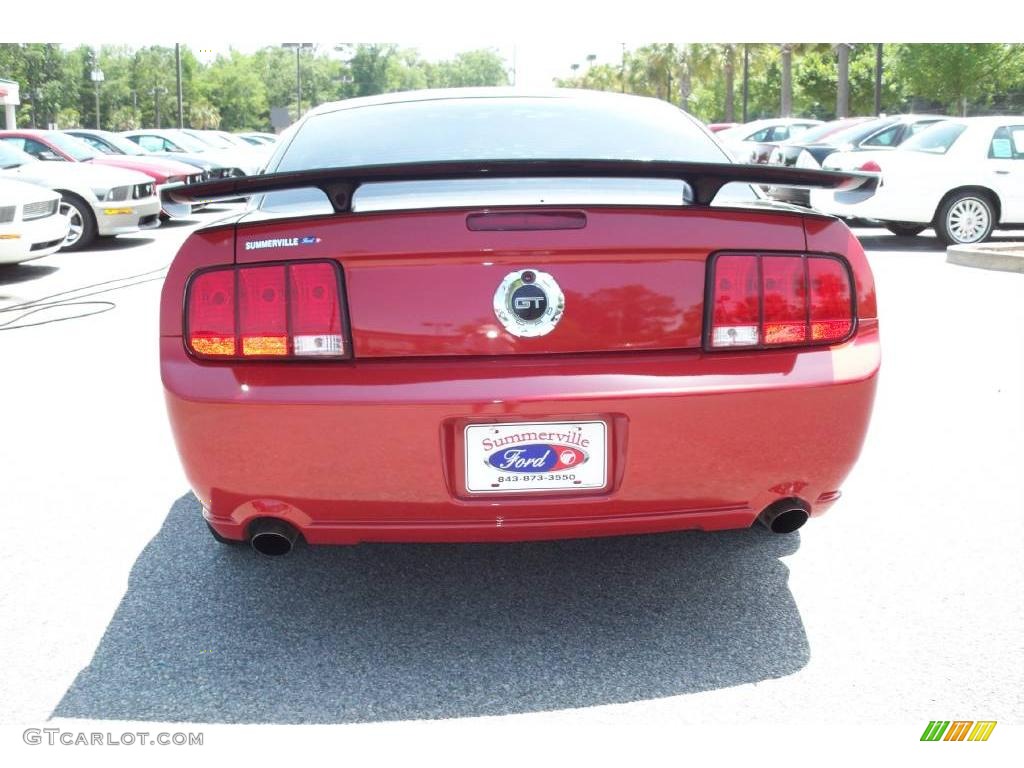 2005 Mustang GT Premium Coupe - Redfire Metallic / Red Leather photo #13