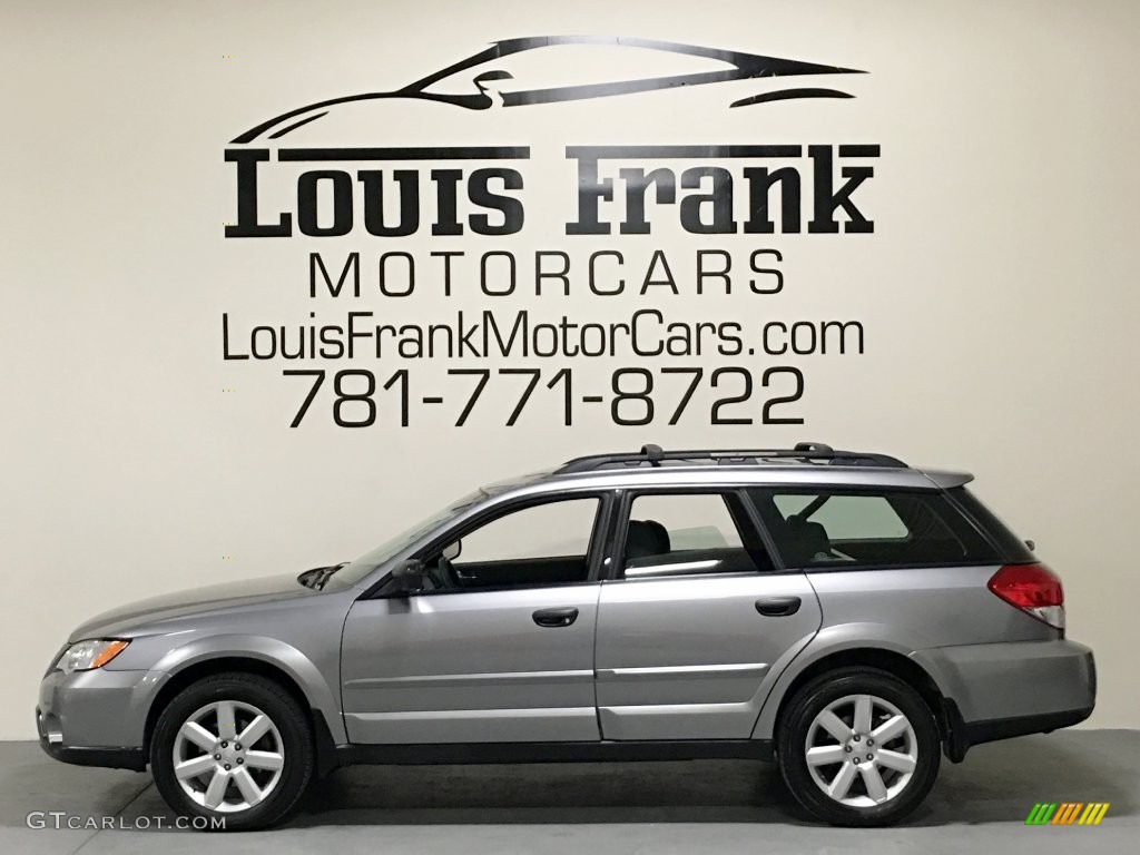 2008 Outback 2.5i Wagon - Quartz Silver Metallic / Off Black photo #1