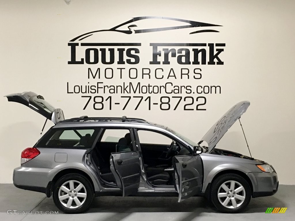 2008 Outback 2.5i Wagon - Quartz Silver Metallic / Off Black photo #38