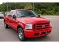 Red Clearcoat 2005 Ford F250 Super Duty XL SuperCab
