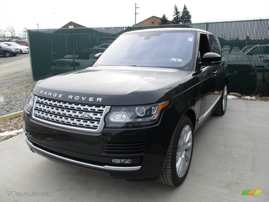 2016 Range Rover Supercharged - Santorini Black Metallic / Ebony/Ebony photo #7