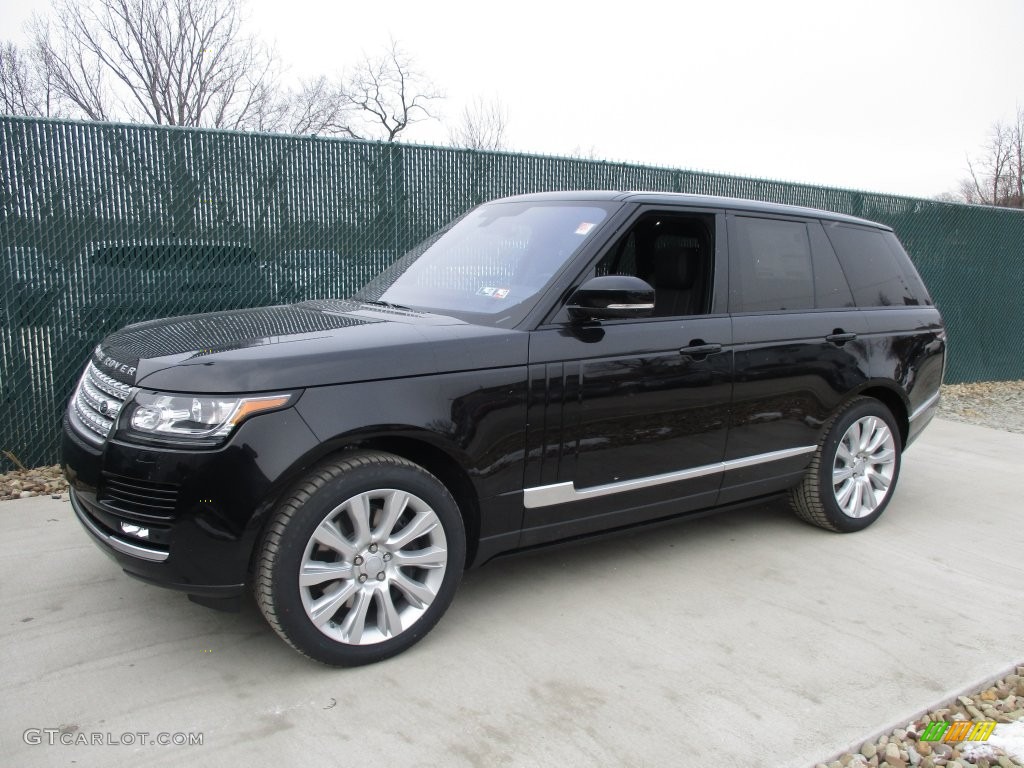 2016 Range Rover Supercharged - Santorini Black Metallic / Ebony/Ebony photo #8