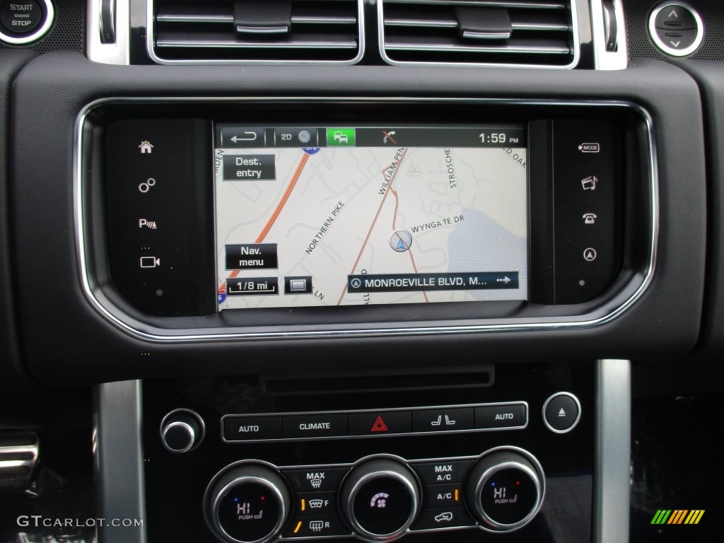 2016 Range Rover Supercharged - Santorini Black Metallic / Ebony/Ebony photo #16