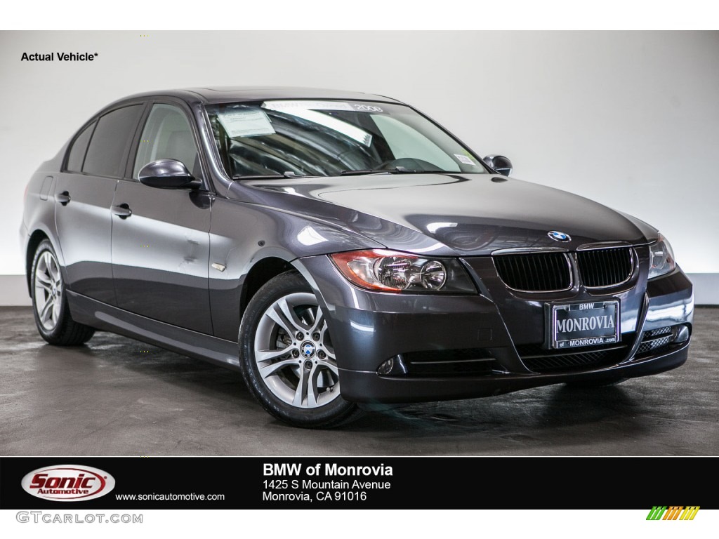 2008 3 Series 328i Sedan - Space Grey Metallic / Gray photo #1