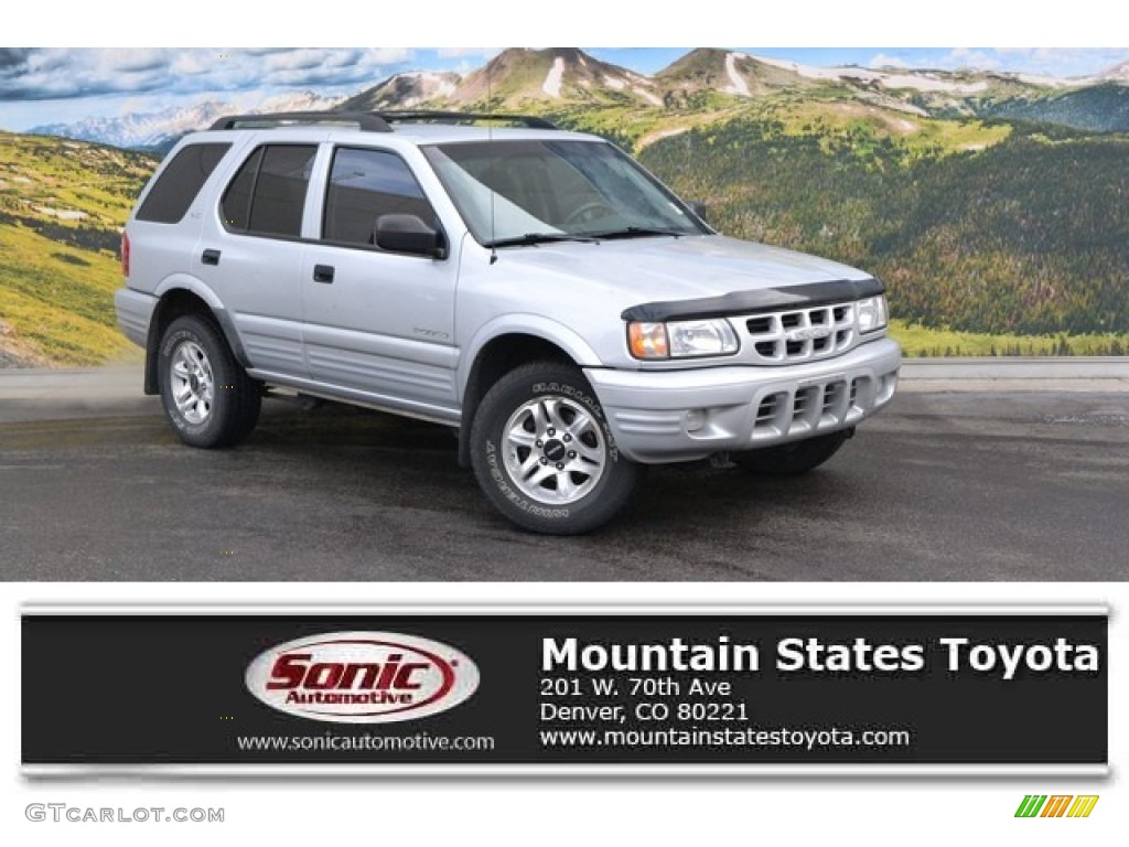 2002 Rodeo LS 4WD - Bright Silver Metallic / Gray photo #1