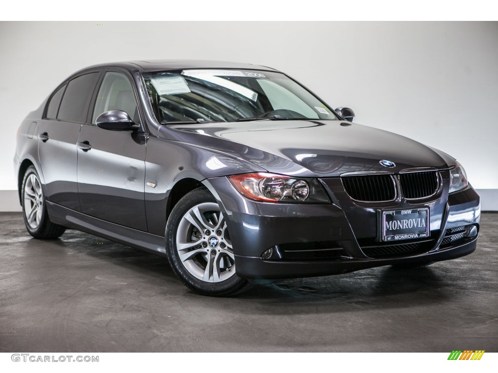 2008 3 Series 328i Sedan - Space Grey Metallic / Gray photo #12