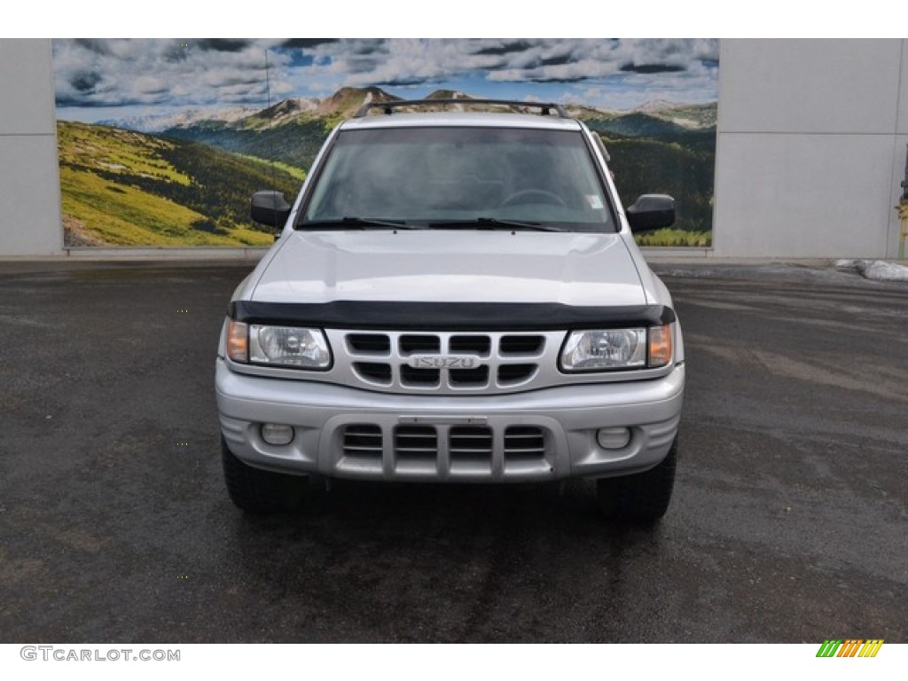 2002 Rodeo LS 4WD - Bright Silver Metallic / Gray photo #6