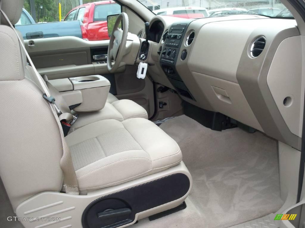 2006 F150 XLT SuperCab - Smokestone Metallic / Tan photo #10