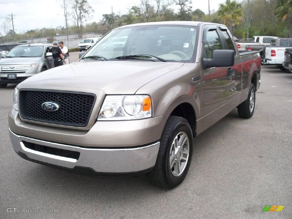 2006 F150 XLT SuperCab - Smokestone Metallic / Tan photo #11