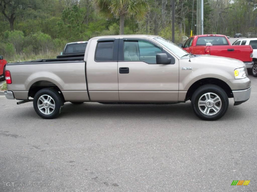 2006 F150 XLT SuperCab - Smokestone Metallic / Tan photo #13