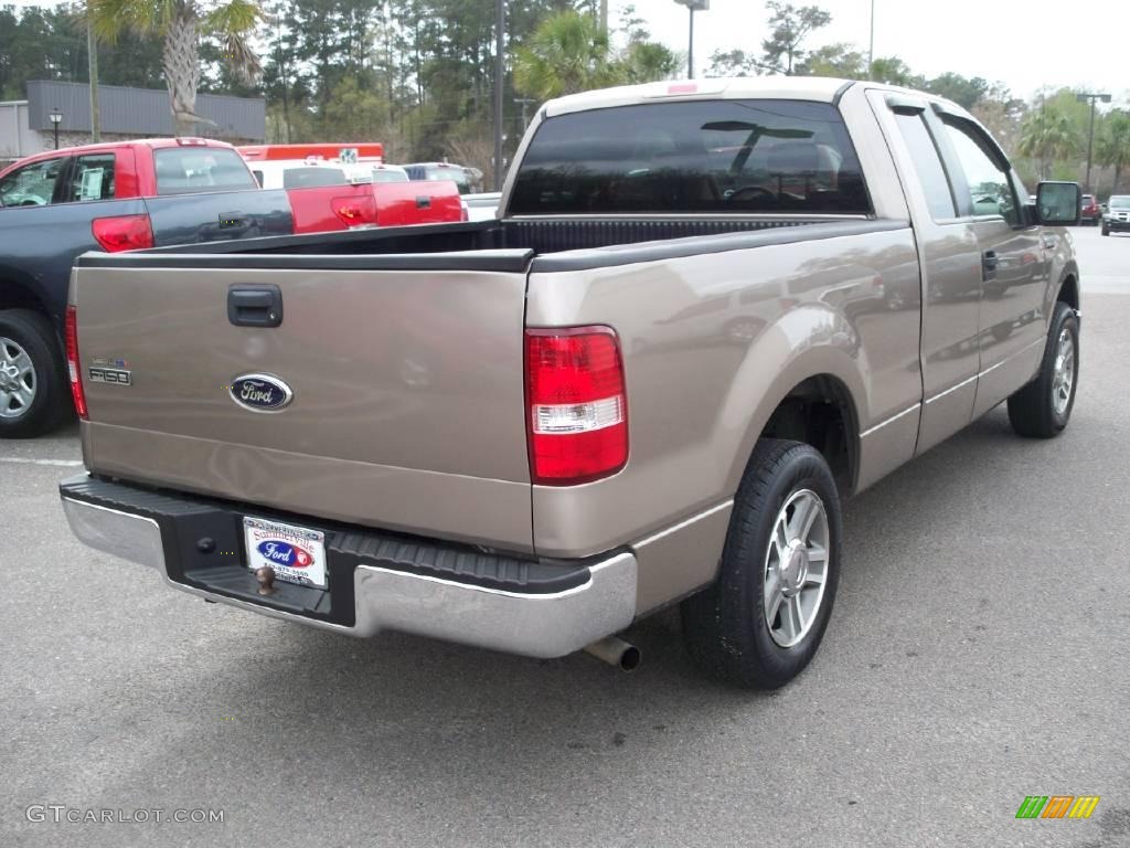 2006 F150 XLT SuperCab - Smokestone Metallic / Tan photo #14