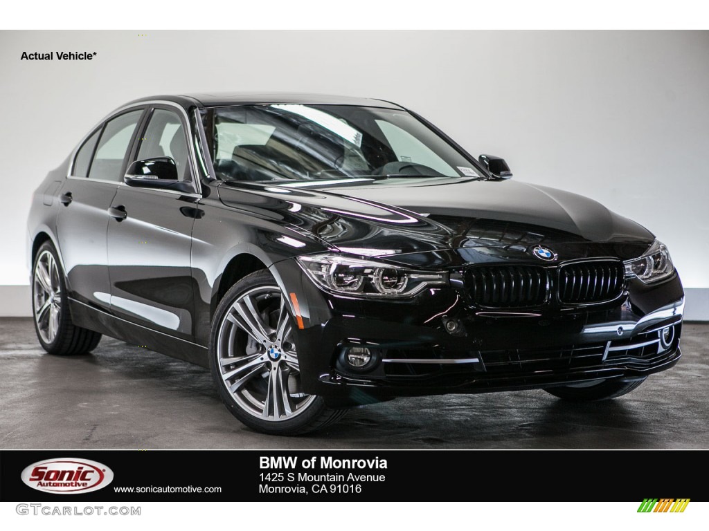 2016 3 Series 340i Sedan - Jet Black / Black photo #1