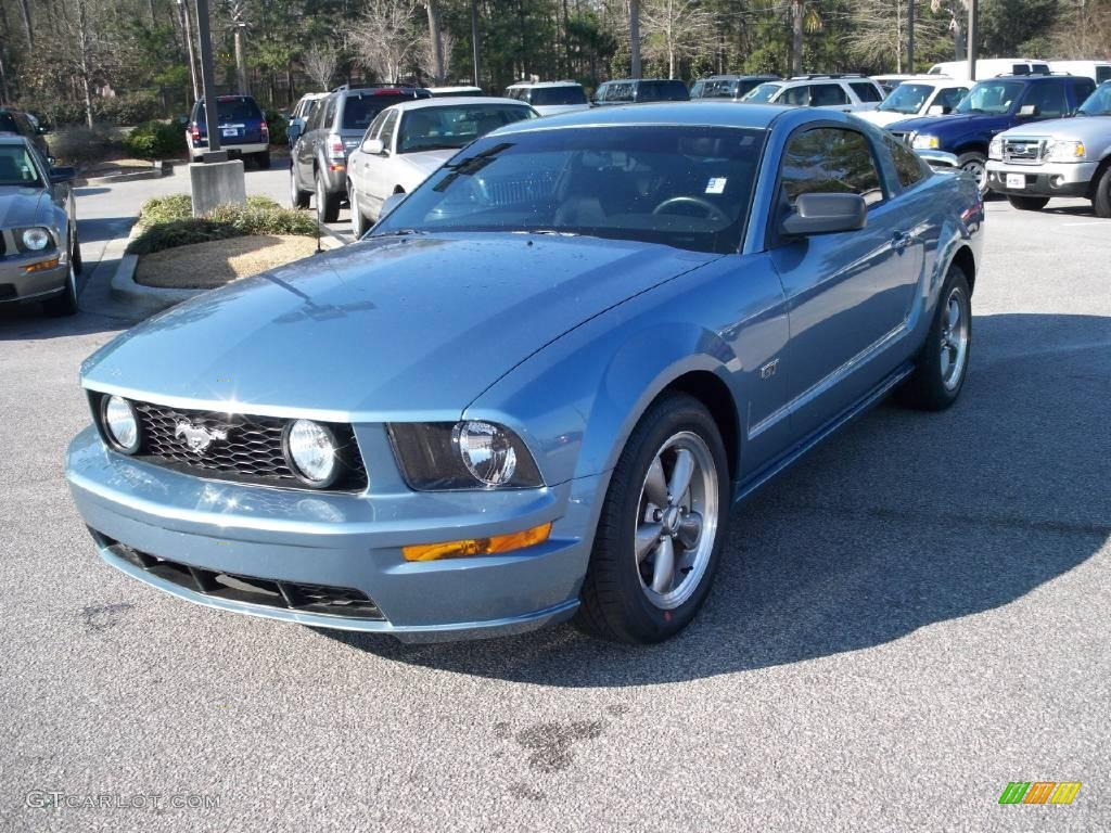 2006 Mustang GT Premium Coupe - Windveil Blue Metallic / Dark Charcoal photo #10