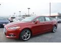 2013 Ruby Red Metallic Ford Fusion Titanium  photo #7