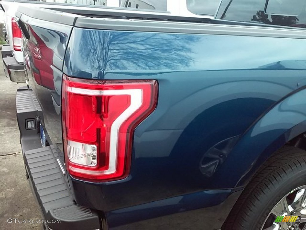 2016 F150 XLT SuperCrew - Blue Jeans / Medium Earth Gray photo #12