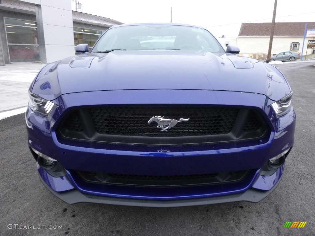 2016 Mustang GT Coupe - Deep Impact Blue Metallic / California Special Ebony Black/Miko Suede photo #2