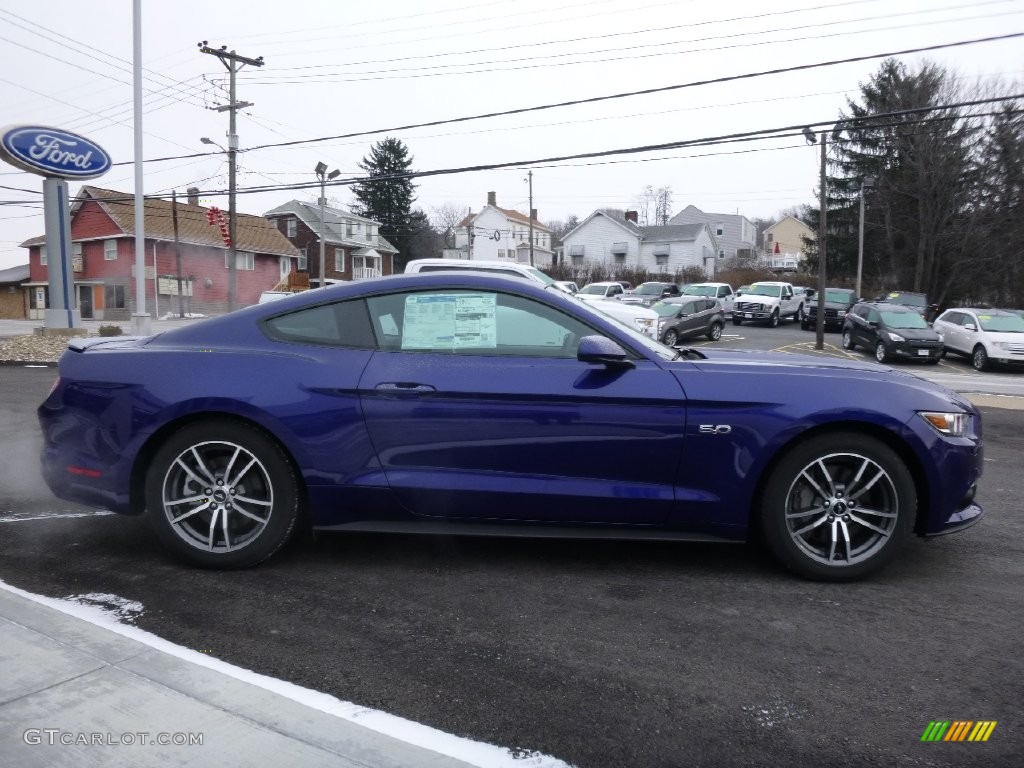 2016 Mustang GT Coupe - Deep Impact Blue Metallic / California Special Ebony Black/Miko Suede photo #4