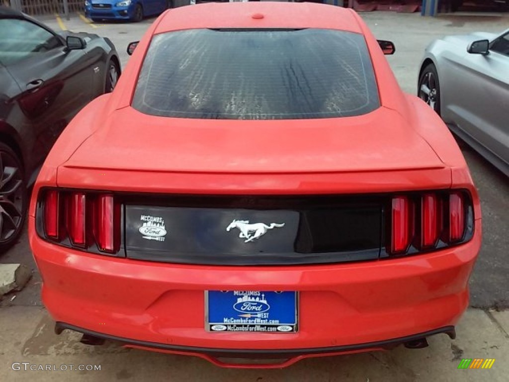 2016 Mustang EcoBoost Premium Coupe - Competition Orange / Ebony photo #8