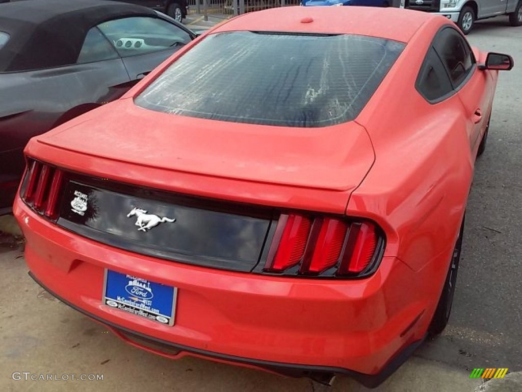 2016 Mustang EcoBoost Premium Coupe - Competition Orange / Ebony photo #9