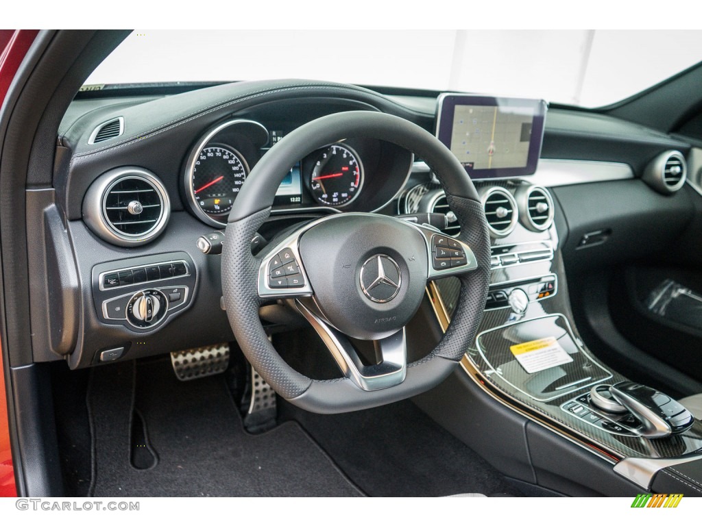 2016 Mercedes-Benz C 450 AMG Sedan designo Platinum Dashboard Photo #110236790