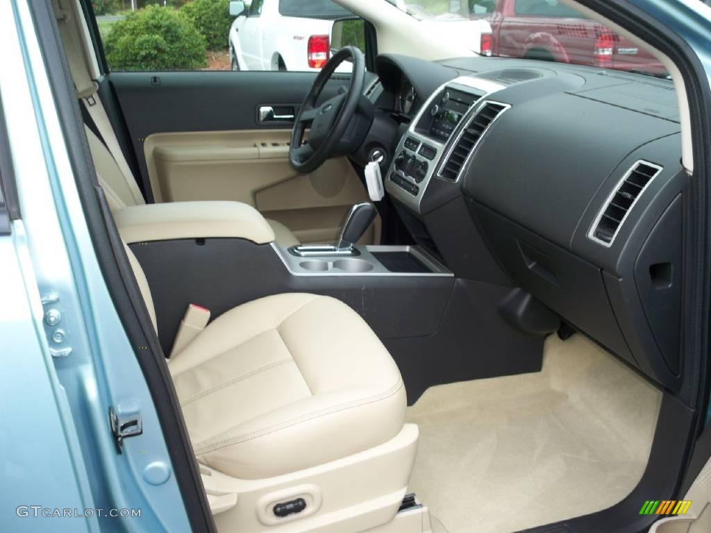 2008 Edge SEL - Light Ice Blue Metallic / Camel photo #10