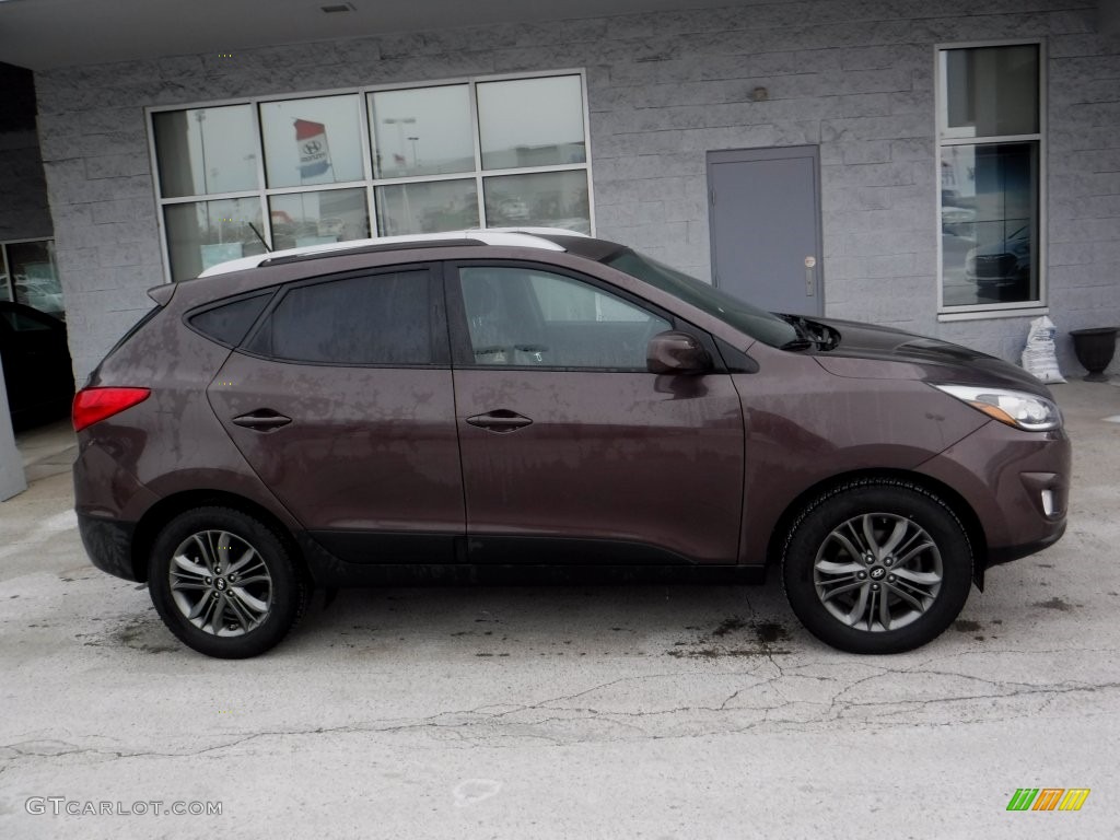 2014 Tucson SE AWD - Kona Bronze / Beige photo #2