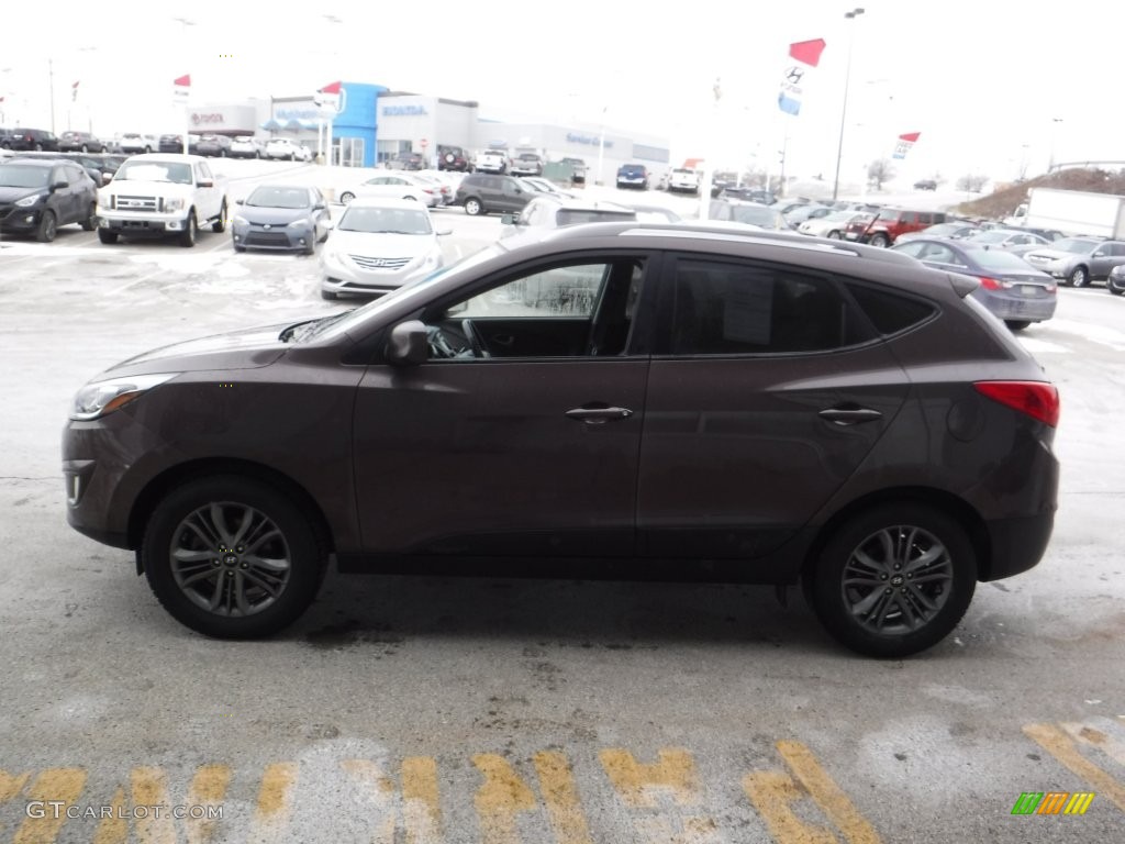 2014 Tucson SE AWD - Kona Bronze / Beige photo #6
