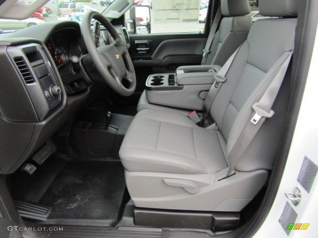 Dark Ash/Jet Black Interior 2016 Chevrolet Silverado 3500HD WT Regular Cab 4x4 Chassis Photo #110239634
