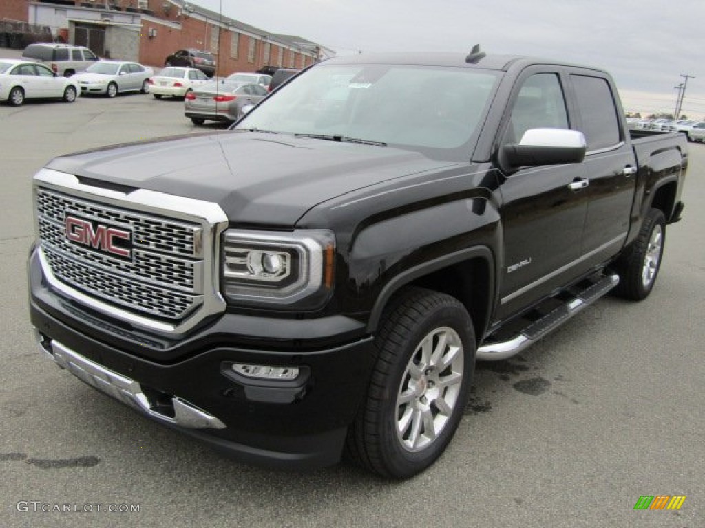 Onyx Black 2016 GMC Sierra 1500 Denali Crew Cab 4WD Exterior Photo #110239919