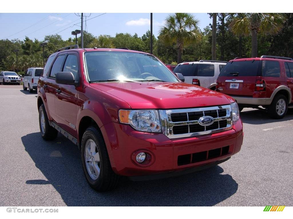 2008 Escape XLT - Redfire Metallic / Stone photo #1