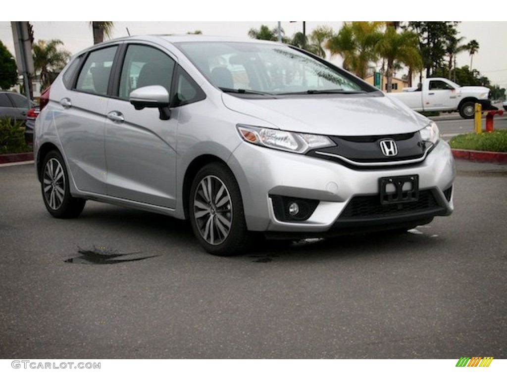2015 Fit EX - Alabaster Silver Metallic / Black photo #1